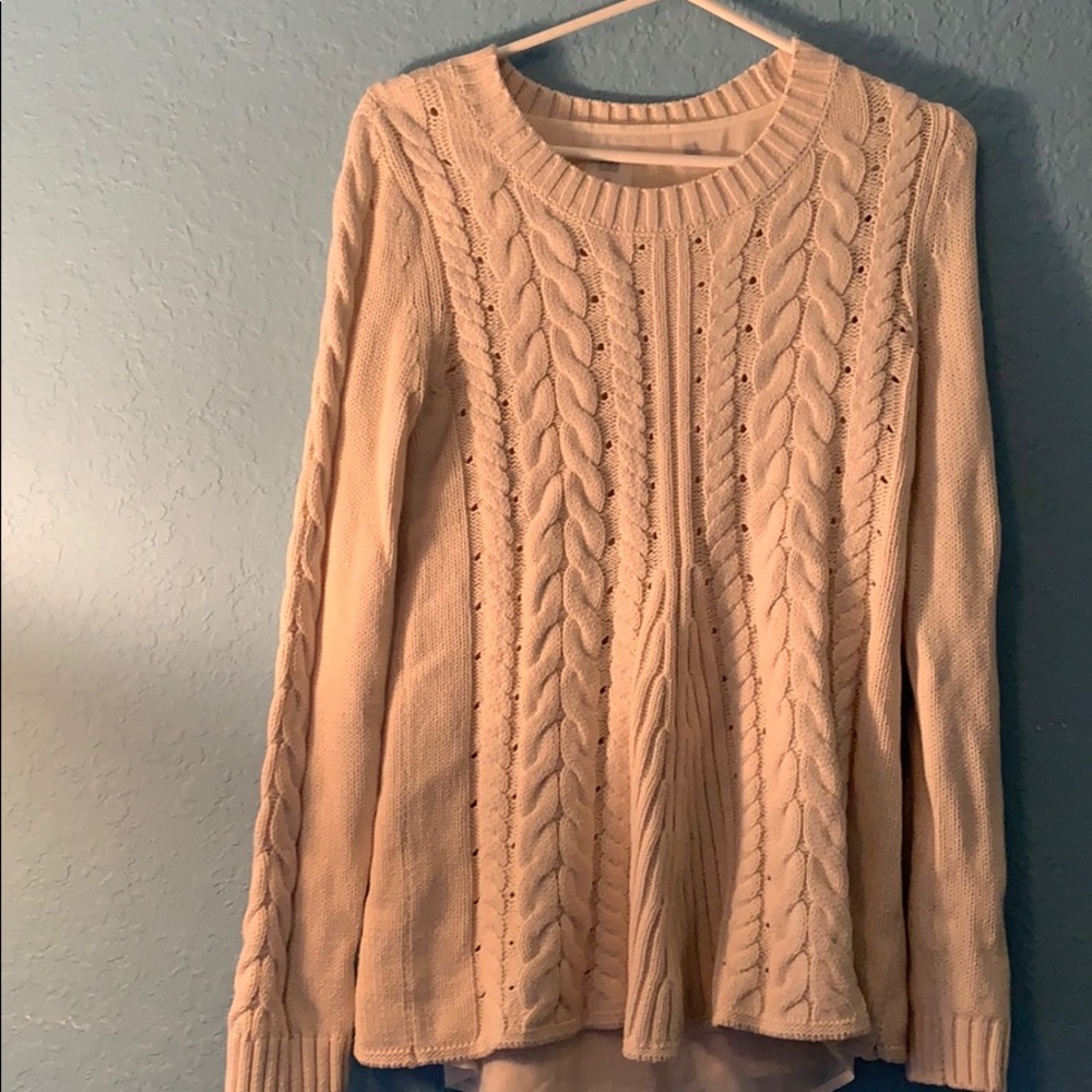 GABI heavy crochet  sweater XS  new no tag